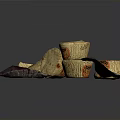 Premium Gold Foil Wrapped Chocolates with Dark Paper Cups and Artisanal Packaging