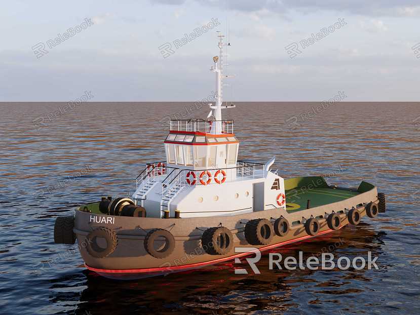 Tug working boat model