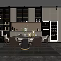 Modern Dining Table 3d model