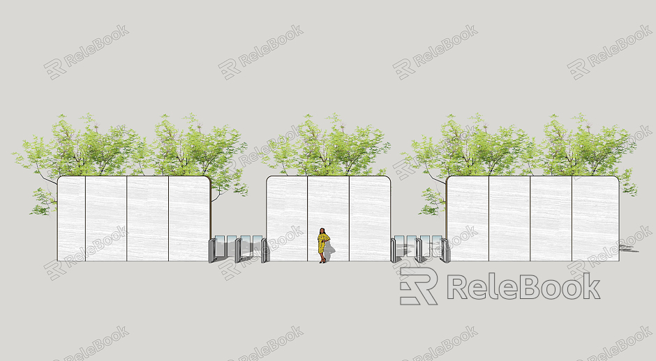 Modern fence residential area fence model