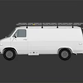 Modern bus minibus minivan driverless bus 3d model
