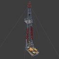 Modern Drilling Rig Oil Drilling Rig 3d model