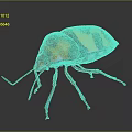 Colorful Beetle With Shiny Exoskeleton Vibrant Red Orange Black Patterns And Green Blue Legs