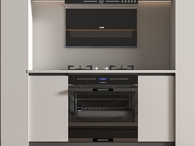 Integrated stove kitchenware model