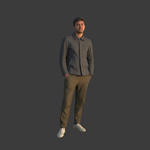 foreign men 3d model