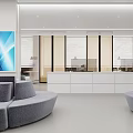 Modern Library Community Library Reading Room Convenience Service Center Office Area Rest Area 3d model