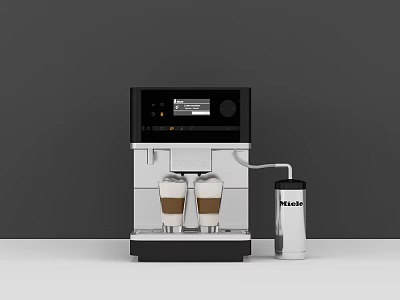Nespresso Espresso Coffee Machine Kitchen Appliance Brewing Two Cups Black White Design 3d model