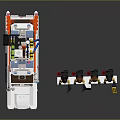 Detailed Lego Ghostbusters Vehicle with Minifigures in Yellow Uniforms and Roof Equipment