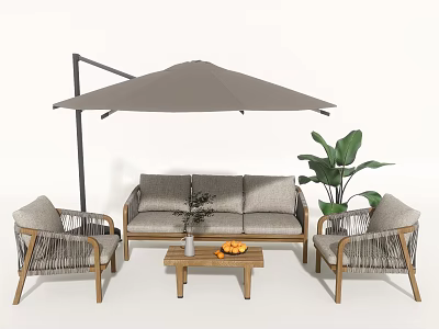 Modern Outdoor Sofa Patio Casual Sofa Sofa Combination 3d model
