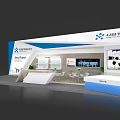 UBTECH Exhibition Booth Featuring Jimu Robot Modern Design Display Shelves And Screens
