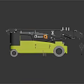 Yellow Industrial Utility Vehicle With Mechanical Arm And Telescopic Boom Equipment