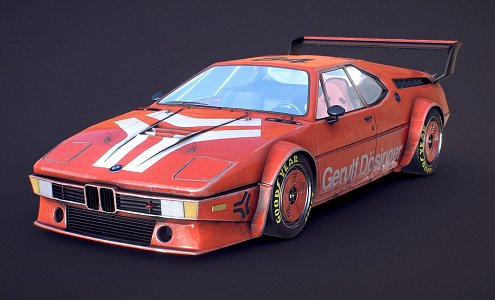 Car BMW M1 ProCar 3d model