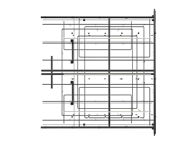 Industrial Pipes System Structural Layout With Framework And Connection Components Design 3d model