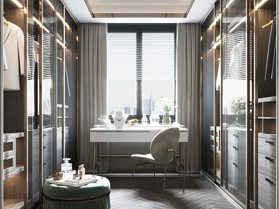 Light Luxury Cloakroom model