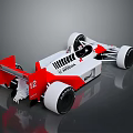 Honda Formula Racing Car With White Red Livery Number 12 Aerodynamic Design