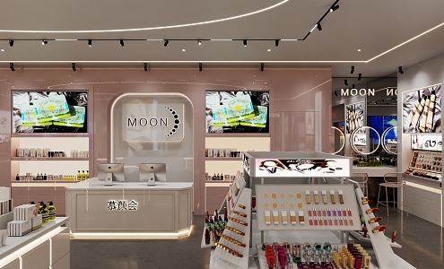 Modern Cosmetics Store 3d model