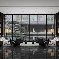 Reception Rest Area Negotiation Area 3d model