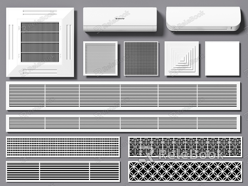 Modern air outlet air conditioner outlet air conditioner outlet exhaust outlet exhaust fan model