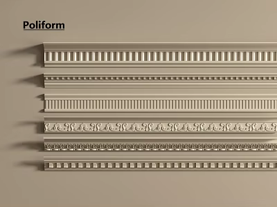 Simple European French Gypsum Line Gypsum Line Yin Angle Line French Top Line 3d model
