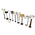 Nordic shaped floor lamp floor lamp 3d model