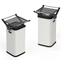 Modern White Household Electrical Appliances With Stylish Grid Top Lids