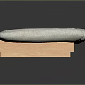 Modern Single Sofa With Light Gray Upholstered Soft Cushion And Wooden Frame