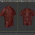 Avocado Print Short Sleeve Shirt And Green Shorts Clothing Set