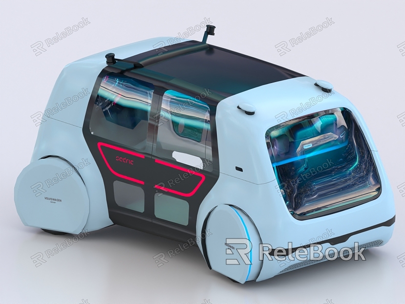 Unmanned car Smart car Unmanned delivery car Sci-fi Unmanned car Future car Concept car Electric car model