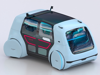 Unmanned car Smart car Unmanned delivery car Sci-fi Unmanned car Future car Concept car Electric car model