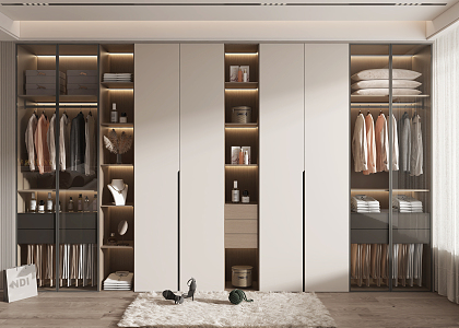 Modern wardrobe 3d model