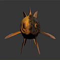 Orange And Black Goldfish With Large Flowing Tail Vibrant Scales On Dark Background Showing Reflection