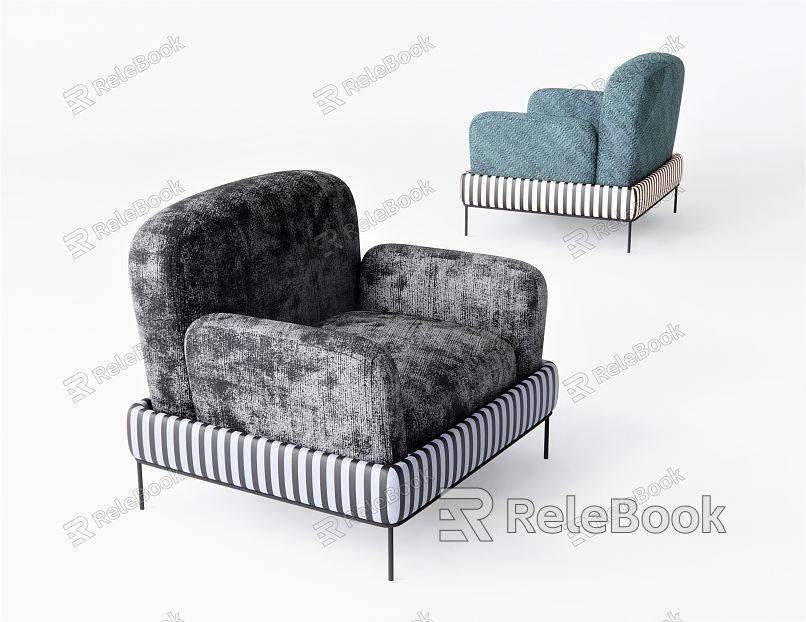 Modern Single Sofa Reading Sofa Leisure Sofa Lazy Sofa Sofa Chair Leisure Chair model