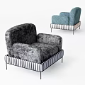 Modern Single Sofa Reading Sofa Leisure Sofa Lazy Sofa Chair Leisure Chair 3d model
