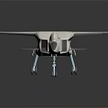 White Fighter Jet Featuring Sleek Aerodynamic Design And Visible Landing Gear On Dark Background