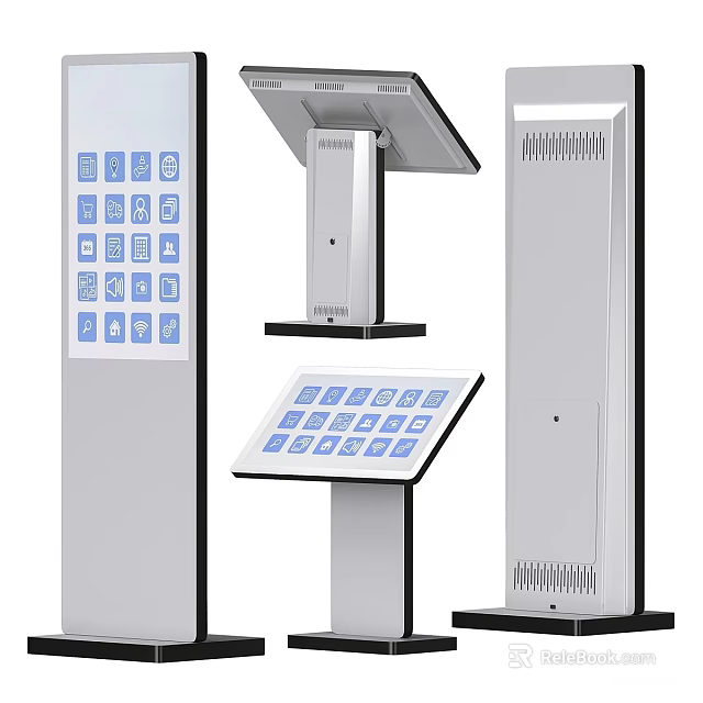 Smart Machines With Interactive Touchscreen Interfaces And Self Service Terminals 3d model