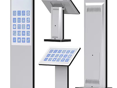 Smart Machines With Interactive Touchscreen Interfaces And Self Service Terminals 3d model