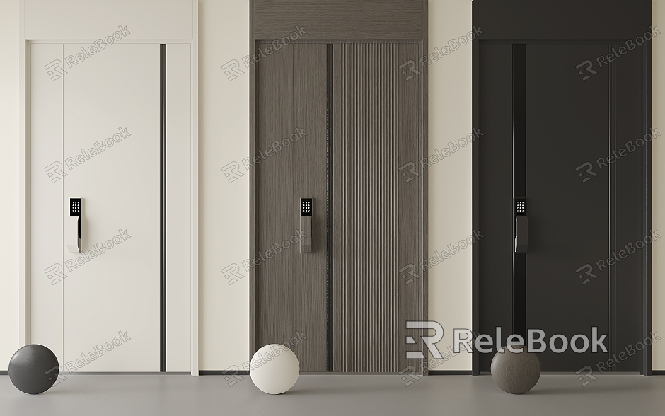 Modern security door entry door single door intelligent door top door model