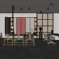 Modern Office Interior Design With Sofa Meeting Table Office Chairs And Pendant Lights