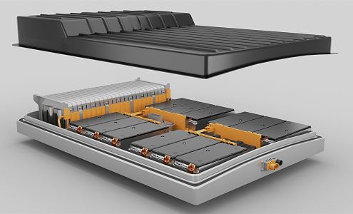 Modern battery pack 3d model