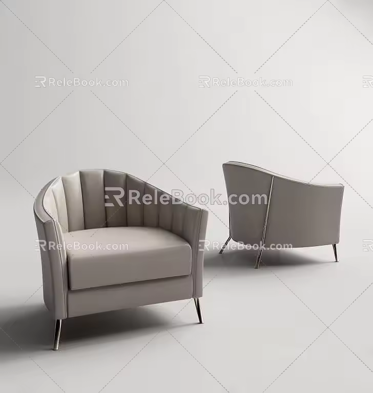 Single sofa 3d model