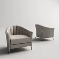 Single sofa 3d model