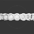 Elegant Silver Fashion Ring With Round Gemstones On Simple Curved Metallic Band