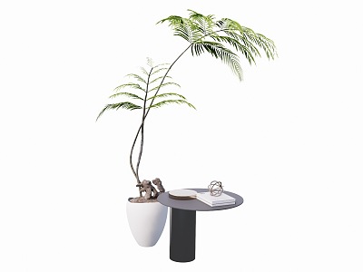 Home improvement potted plant green planting edge a few 3d model