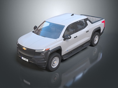 Modern pickup truck for both passenger and cargo 3d model