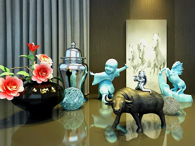 New Chinese style ornaments ornaments 3d model