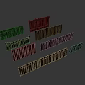 Wooden Fence Panels With Various Designs And Different Lengths