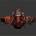Mech Warrior Mech Soldier Machine Battlearm Mechanical Battlearm Machine Fighter Robot 3d model