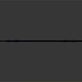 Fantasy Glowing Blue Blade Sword With Black Hilt And Decorative Design