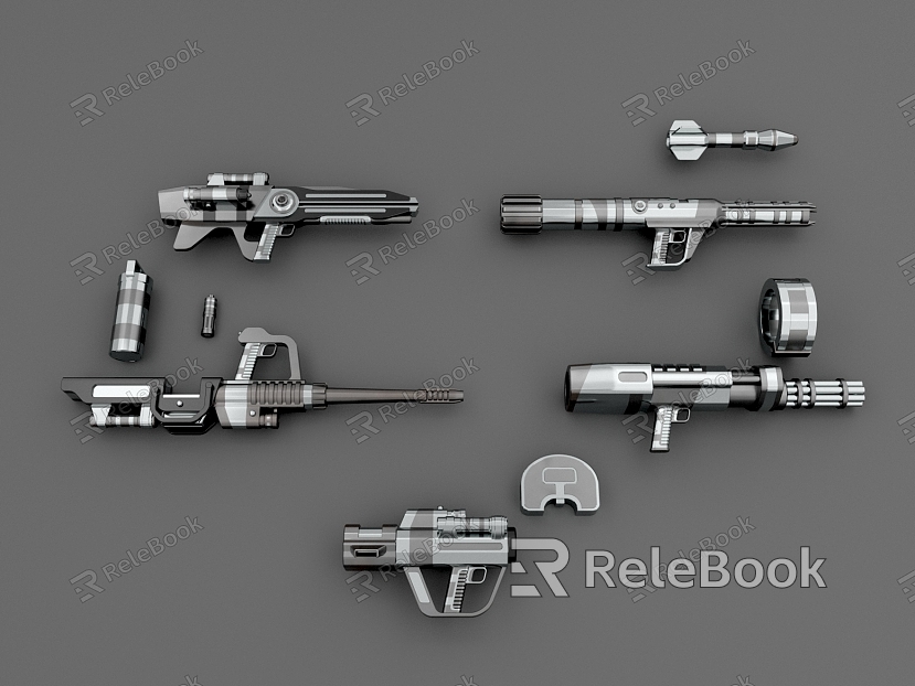 Modern Gun Sci-Fi Gun model