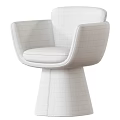 Elegant Accent Chair With Bird And Floral Print Upholstered In Light Fabric